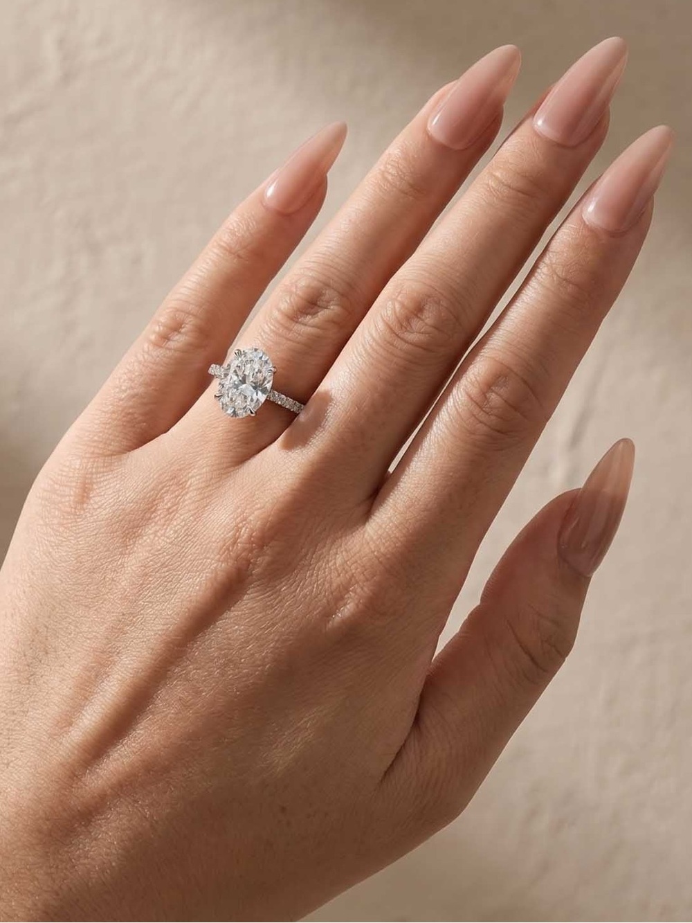 S925 Louily Moissanite 5.5 Carat Oval Cut